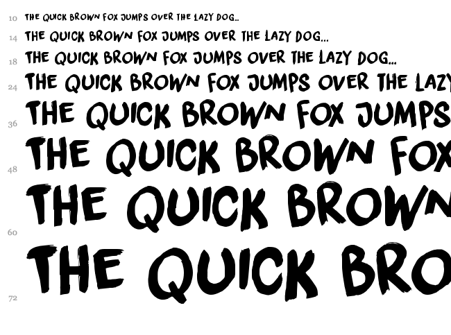 DK Liquid Embrace font waterfall